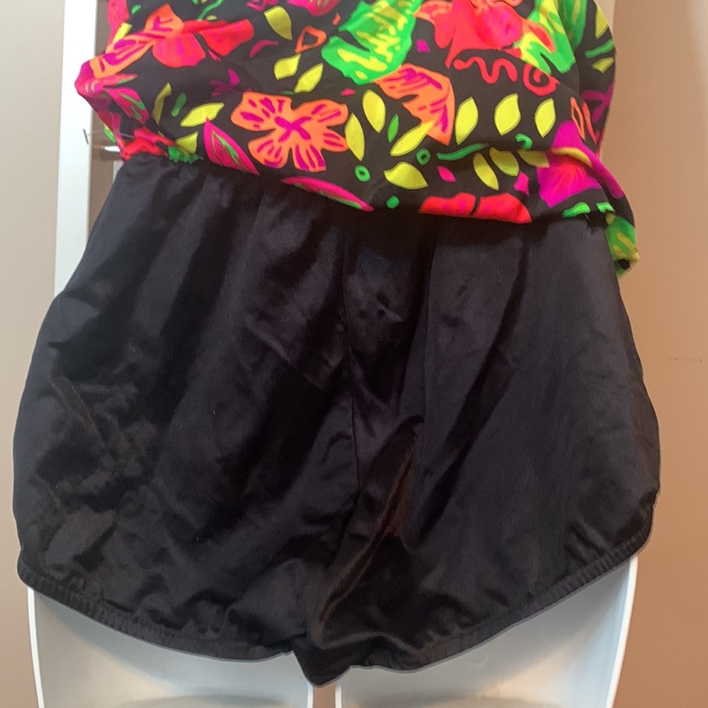 St. Tropez Swimwear Vintage Neon Print 1 Piece 🥳🛍Host Pick🛍🥳 - Picture 5 of 5